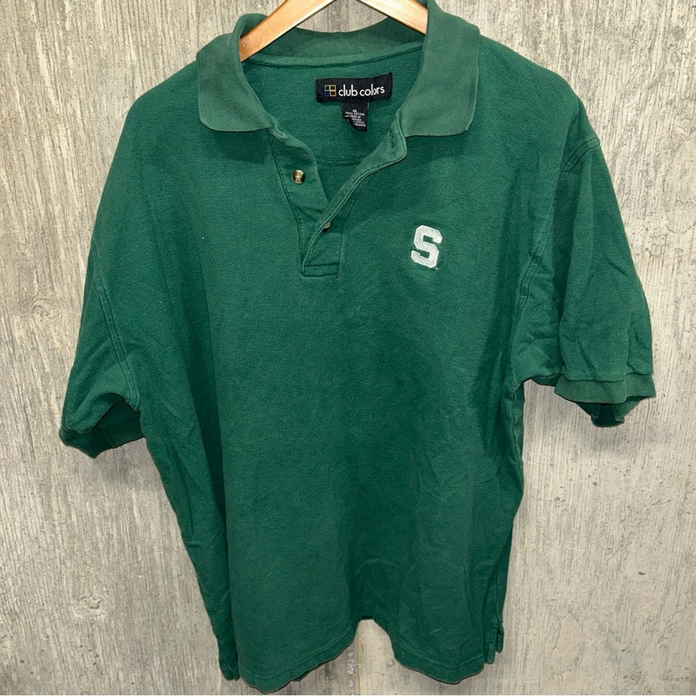 Michigan State University Green Polo Shirt for Men XL